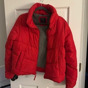 Abercrombie Red Puffer